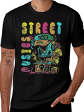 Street Sounds Graphic Tee - Black Cotton T-Shirt product image 1