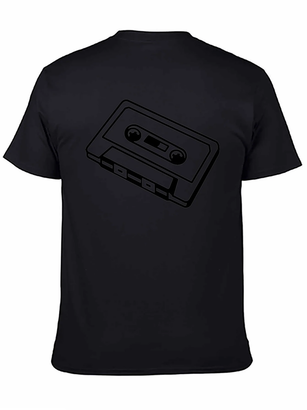 Retro Cassette Tape Graphic Tee - Black product image 4