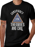 Conspiracy Theories T-Shirt - All Seeing Eye Pyramid Design product image 1