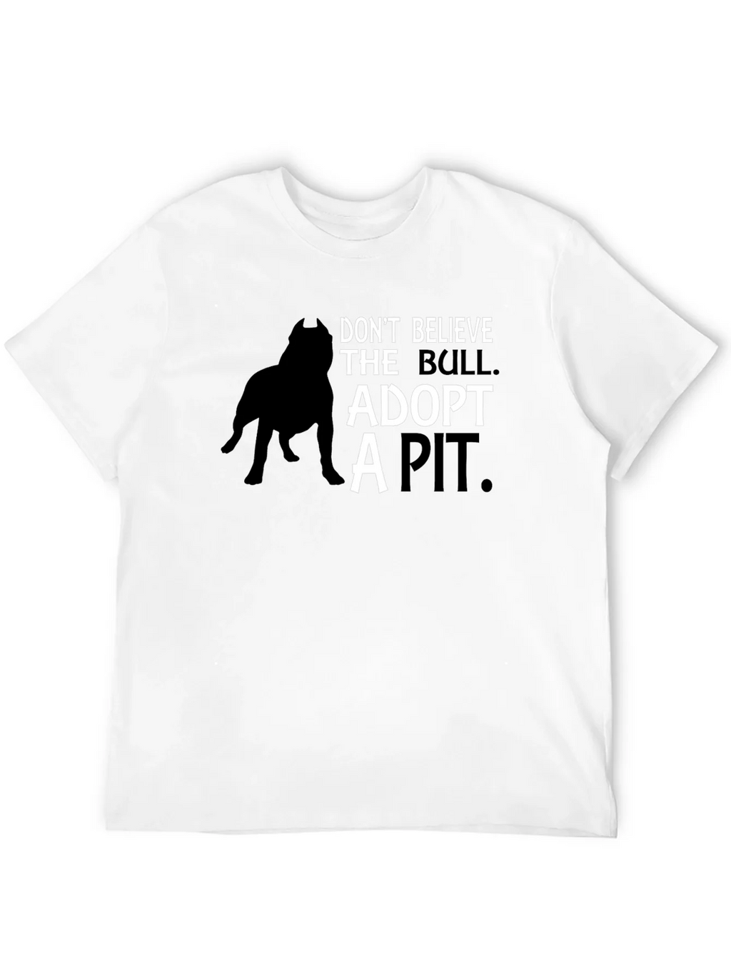 Adopt a Pit Bull T-Shirt - Black product image 11