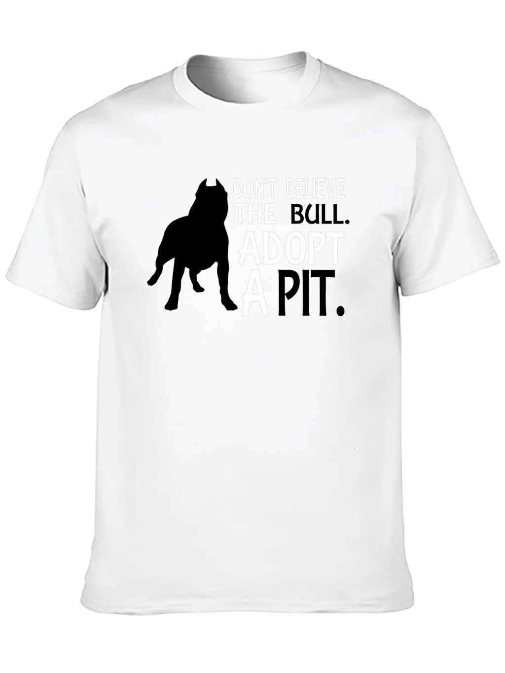 Adopt a Pit Bull T-Shirt - Black product image 9