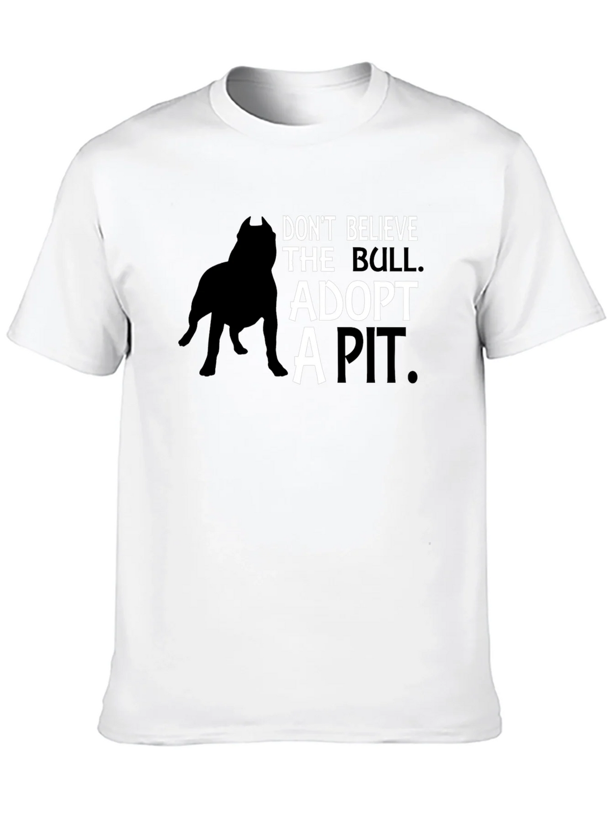 Adopt a Pit Bull T-Shirt - Black product image 9