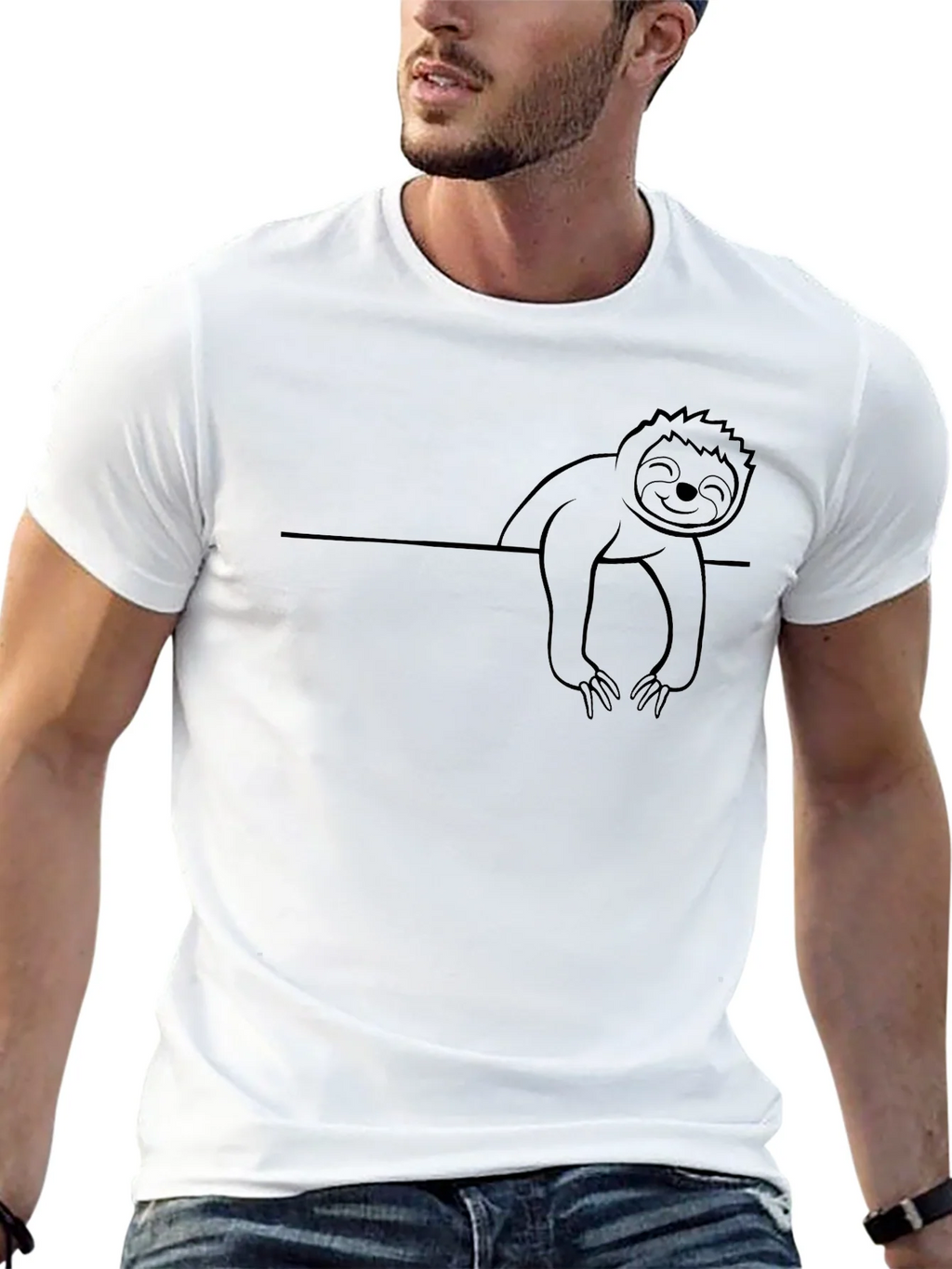 Sloth Graphic T-Shirt - Casual Crew Neck Tee product image 11