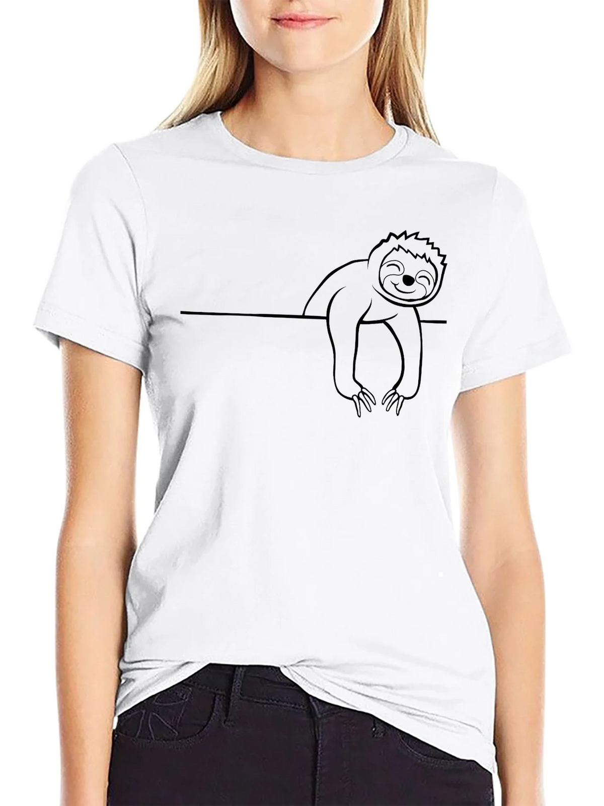 Sloth Graphic T-Shirt - Casual Crew Neck Tee product image 7
