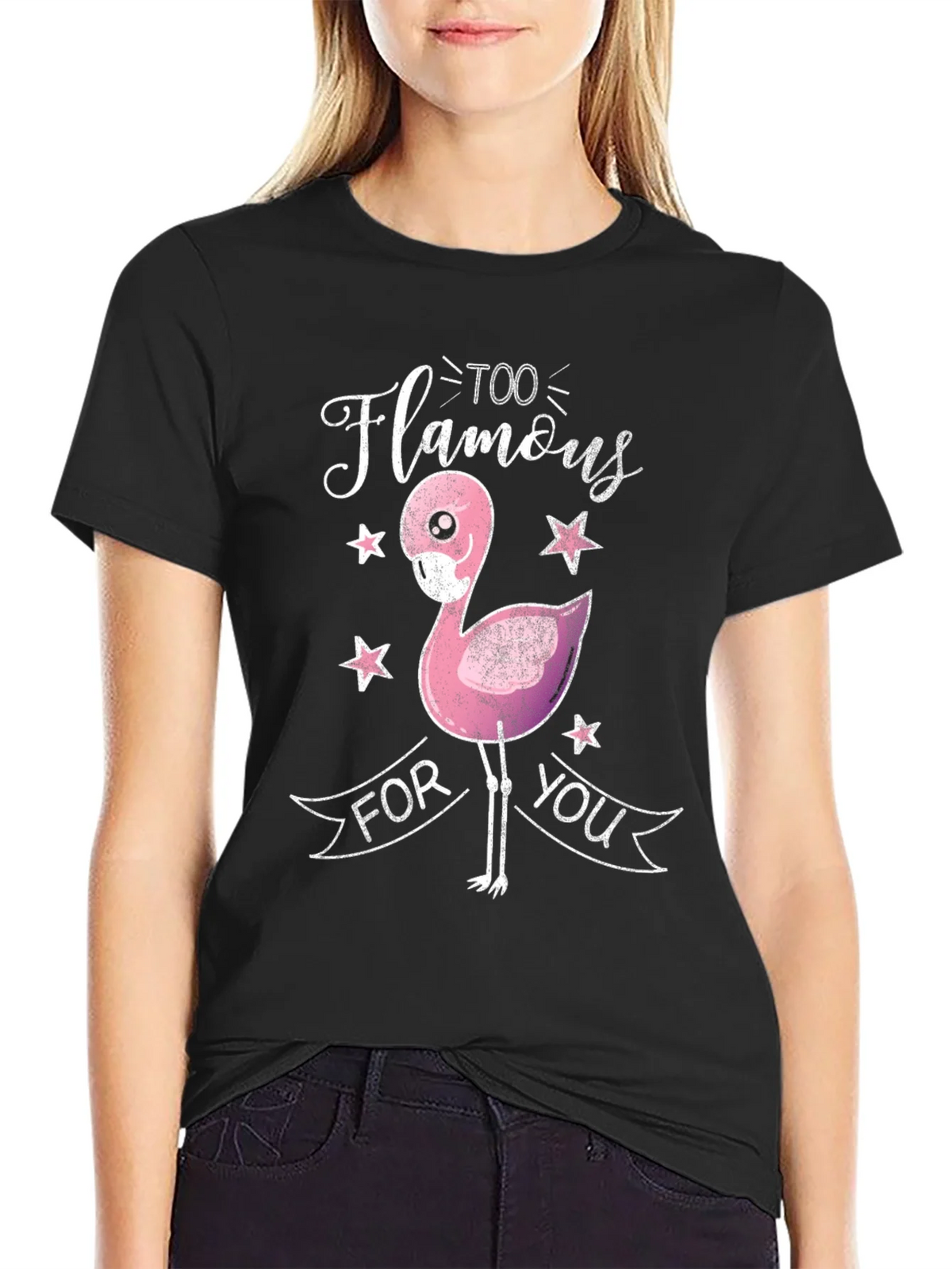 Too Flamous Flamingo Graphic T-Shirt product image 2