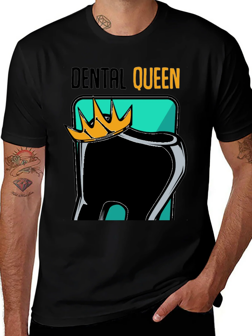Dental Queen Black Graphic Tee product image 1