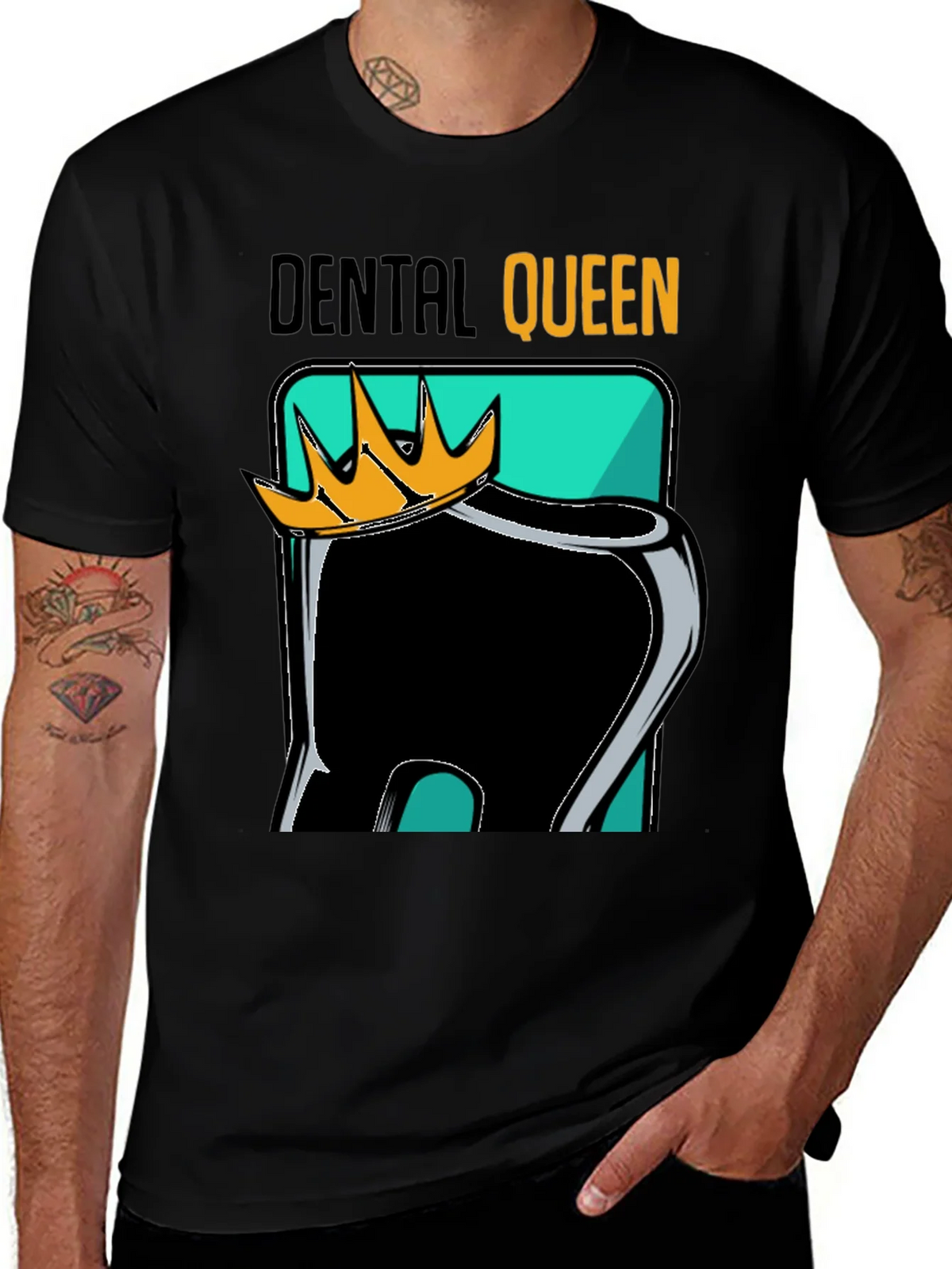 Dental Queen Black Graphic Tee product image 1