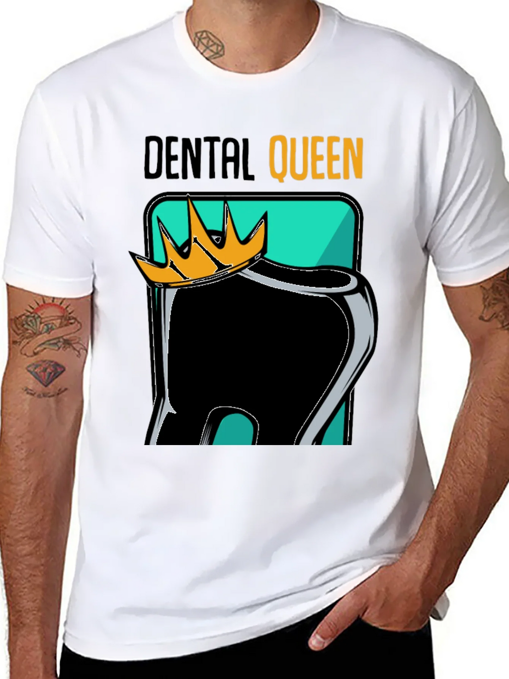 Dental Queen Black Graphic Tee product image 7