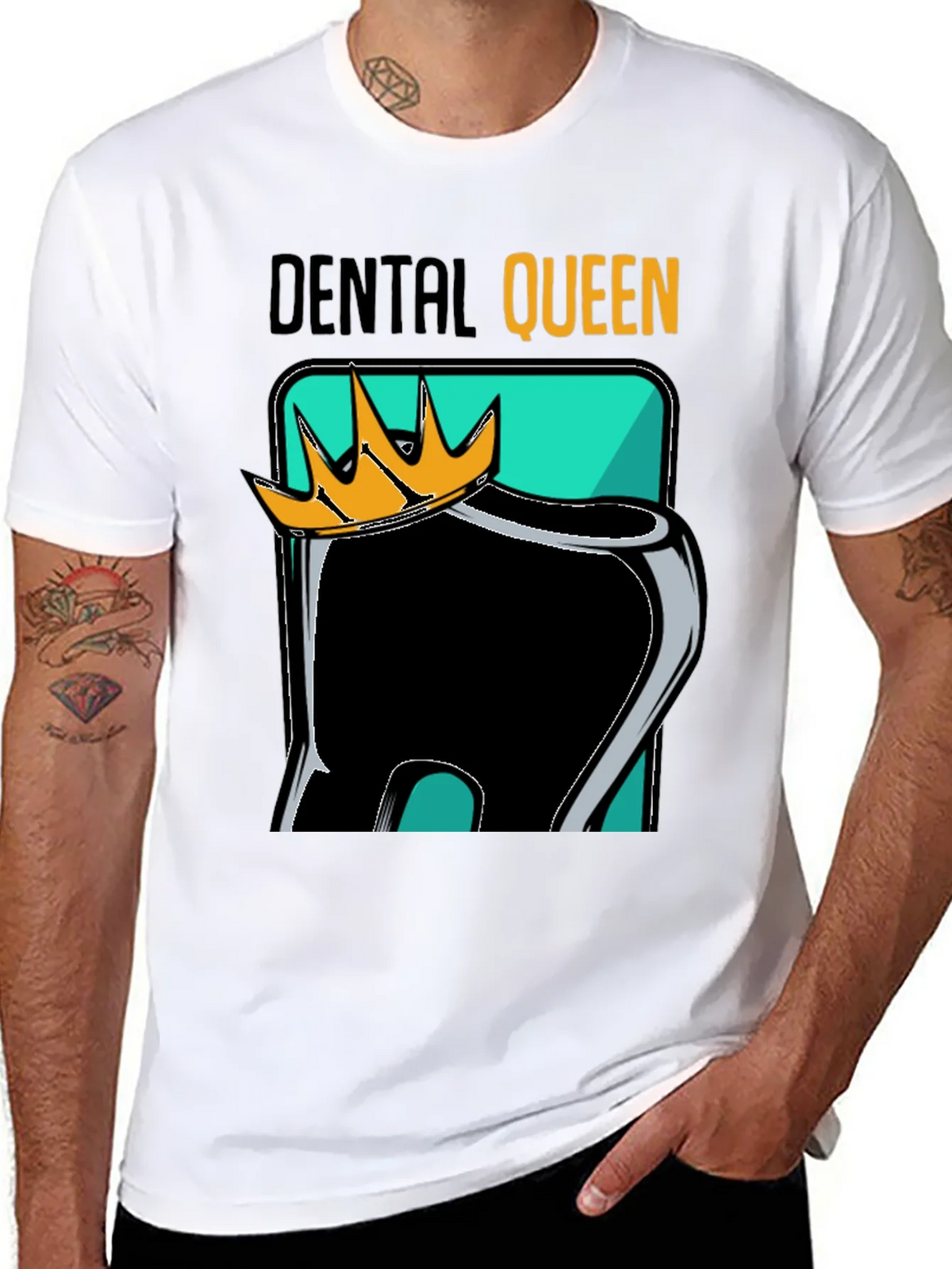 Dental Queen Black Graphic Tee product image 7