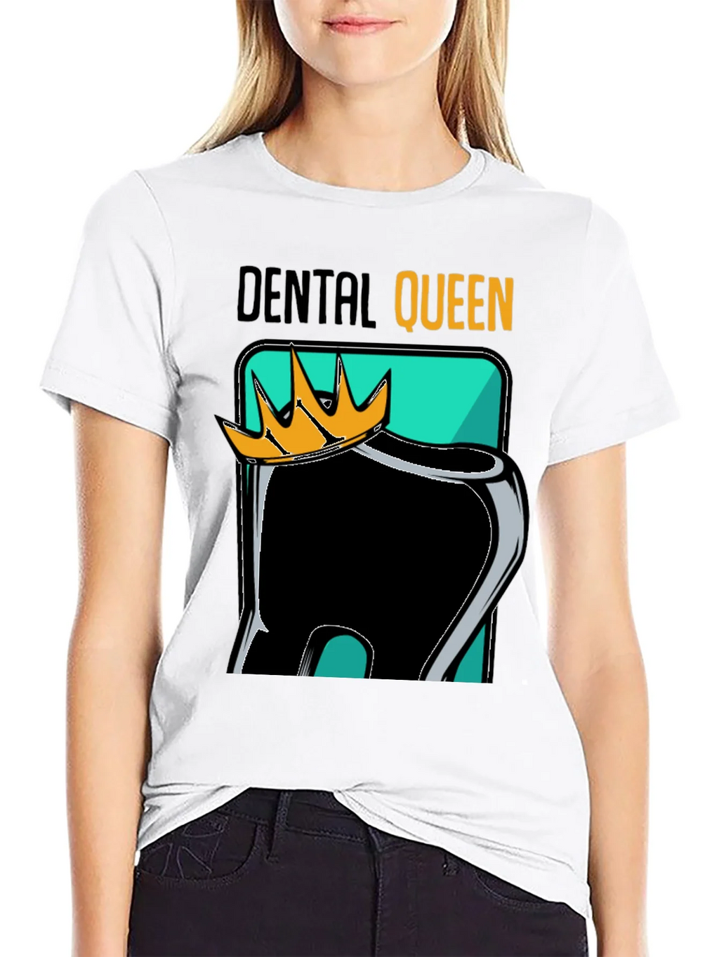 Dental Queen Black Graphic Tee product image 8