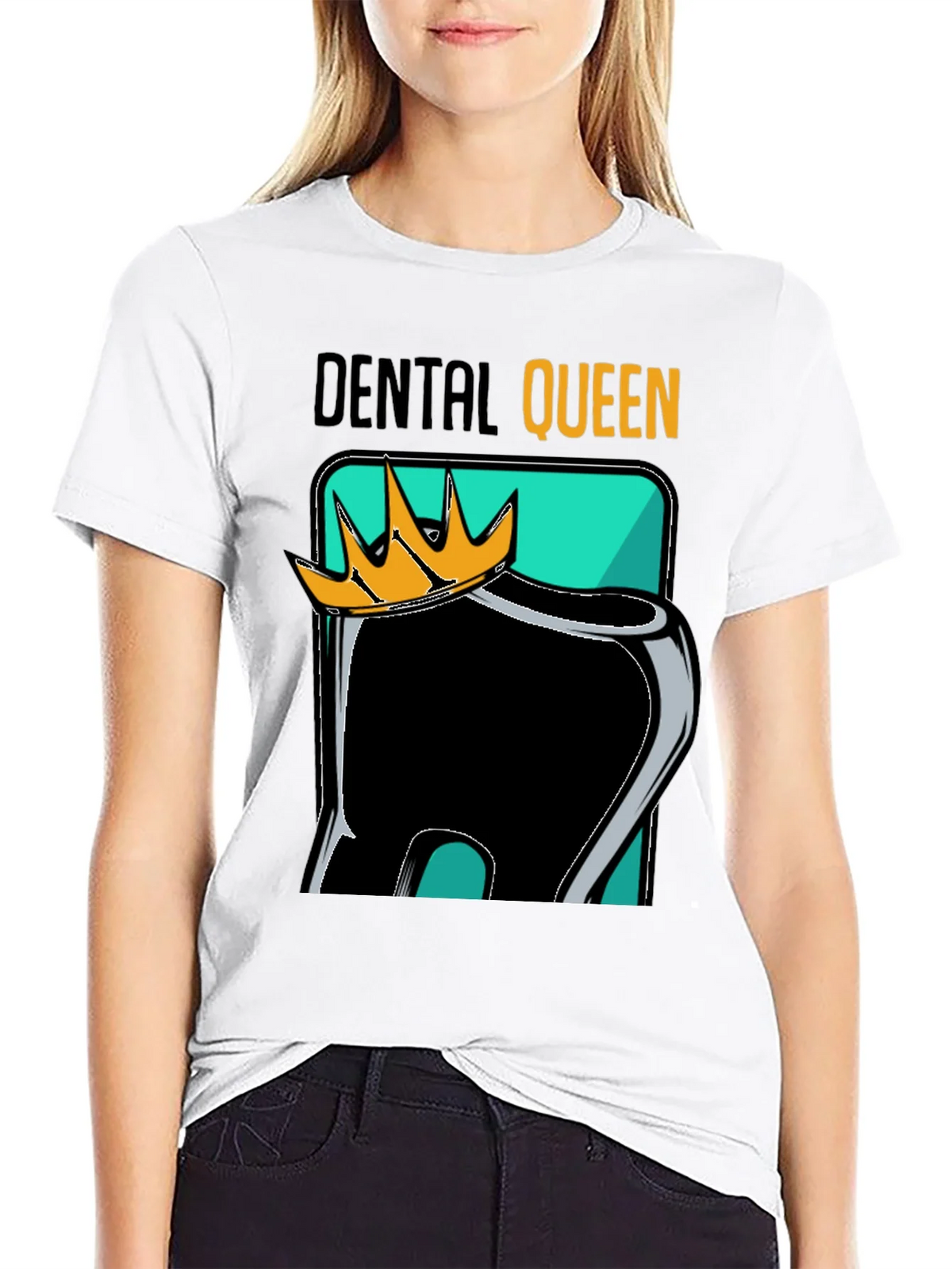 Dental Queen Black Graphic Tee product image 8