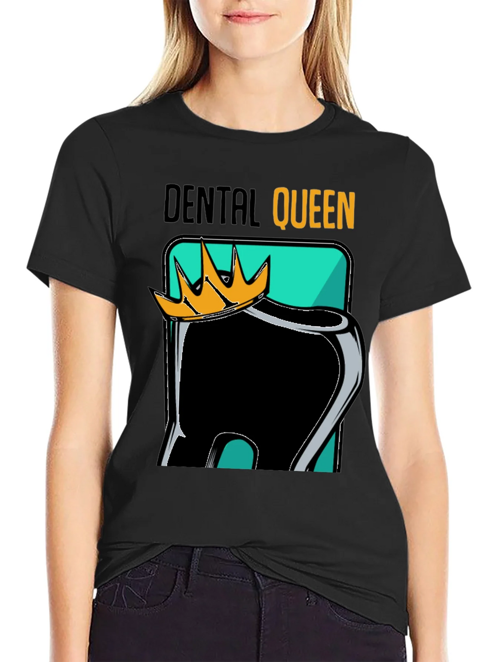 Dental Queen Black Graphic Tee product image 2