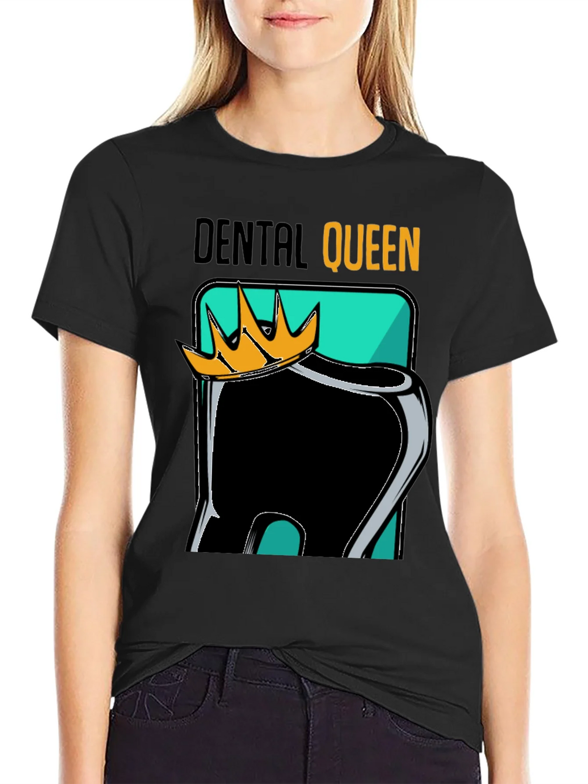 Dental Queen Black Graphic Tee product image 2