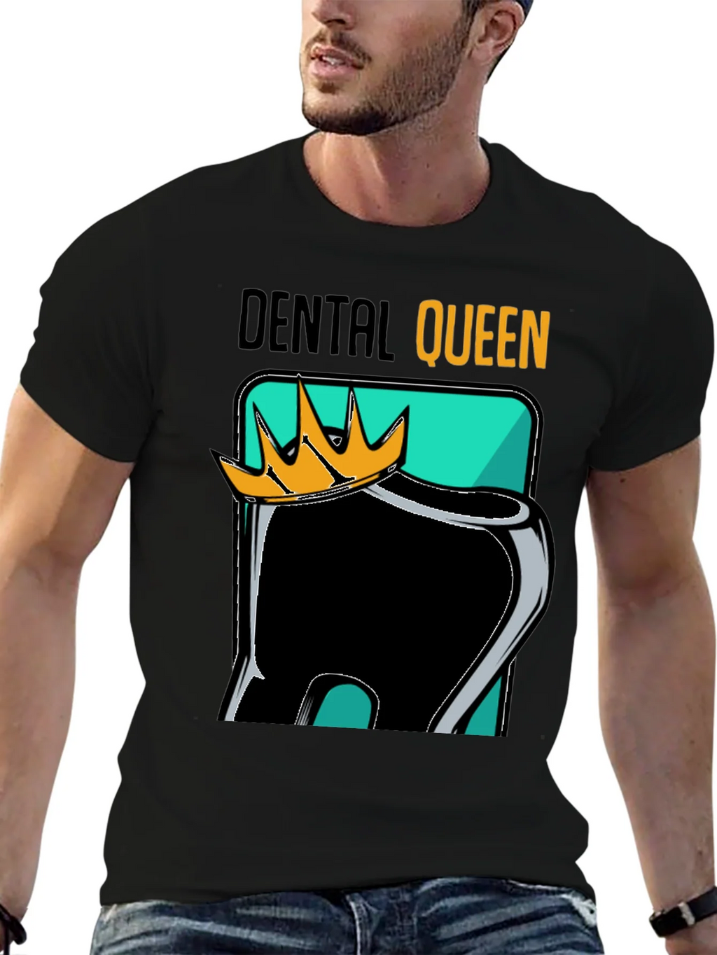 Dental Queen Black Graphic Tee product image 6