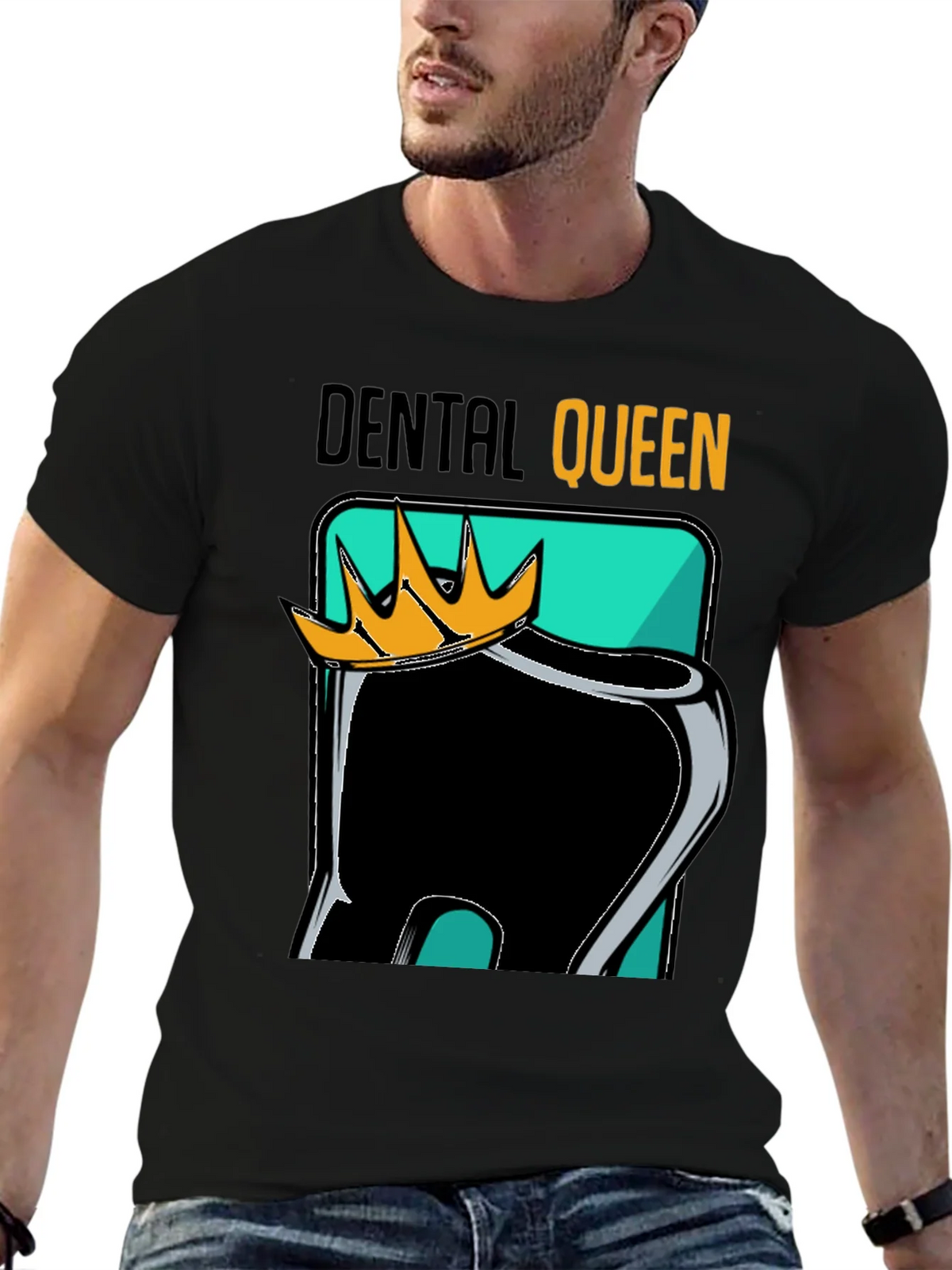 Dental Queen Black Graphic Tee product image 6