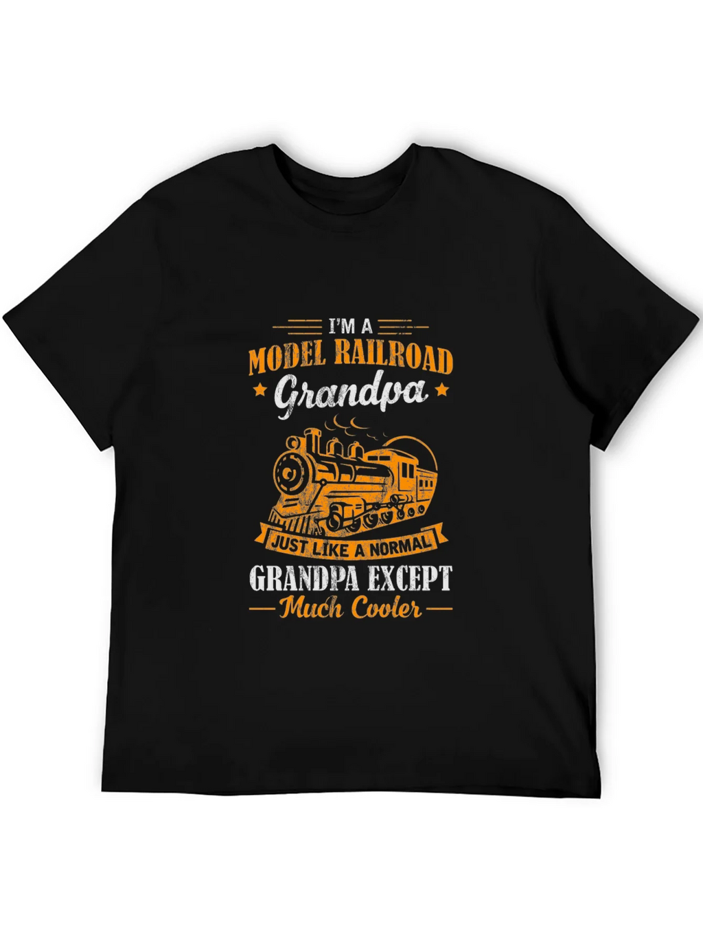 Model Railroad Grandpa T-Shirt - Cool Train Tee product image 5