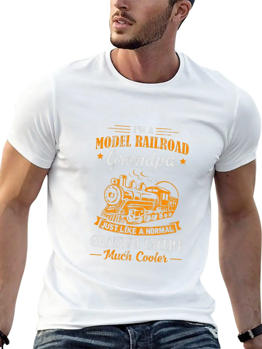 Model Railroad Grandpa T-Shirt - Cool Train Tee product image 12