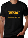 Vegan Force Graphic T-Shirt - May the Be With You product image 1