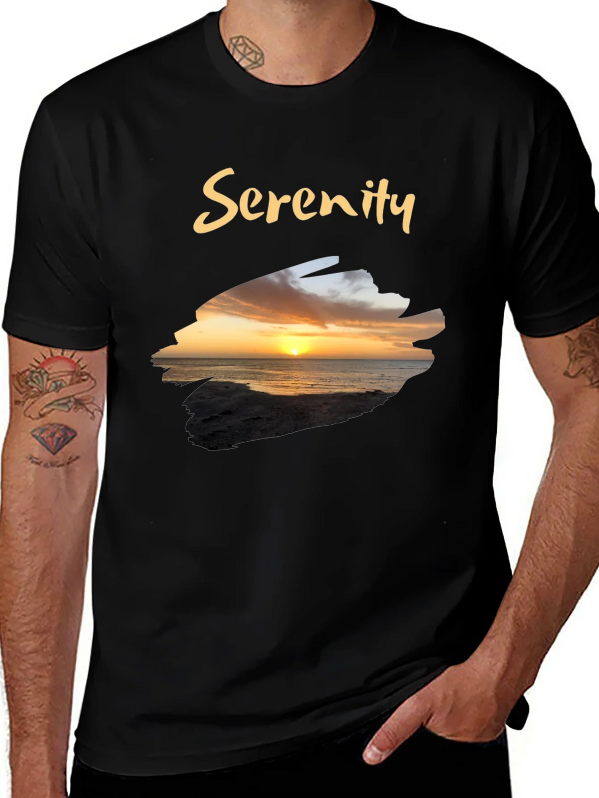 Serenity Sunset Graphic T-Shirt product image 1