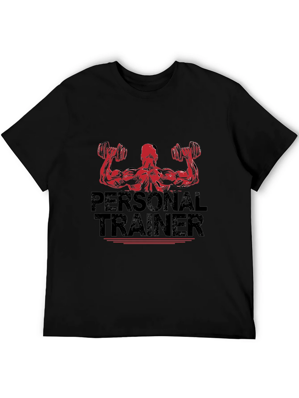 Personal Trainer Graphic Black T-Shirt product image 3