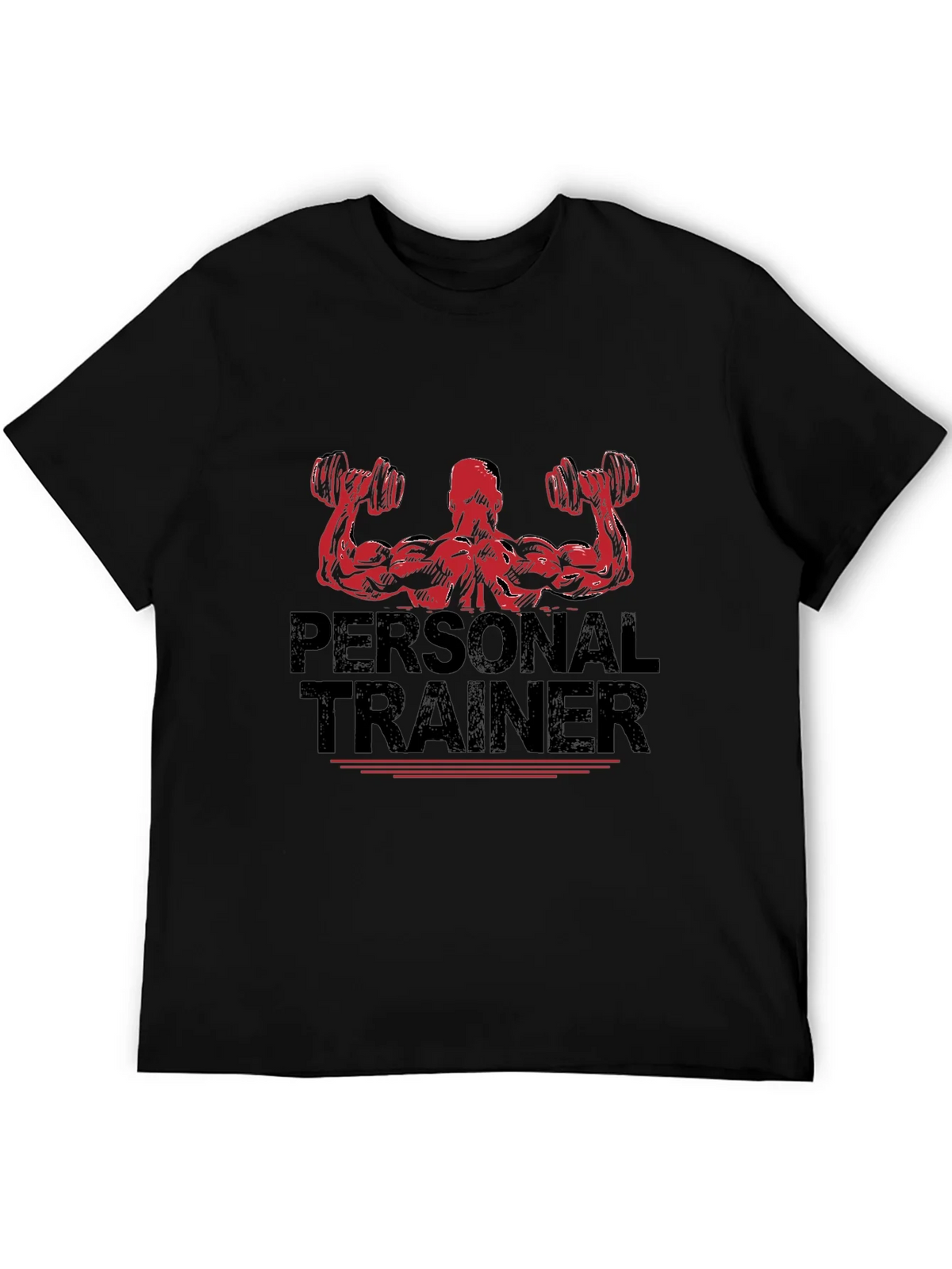 Personal Trainer Graphic Black T-Shirt product image 3