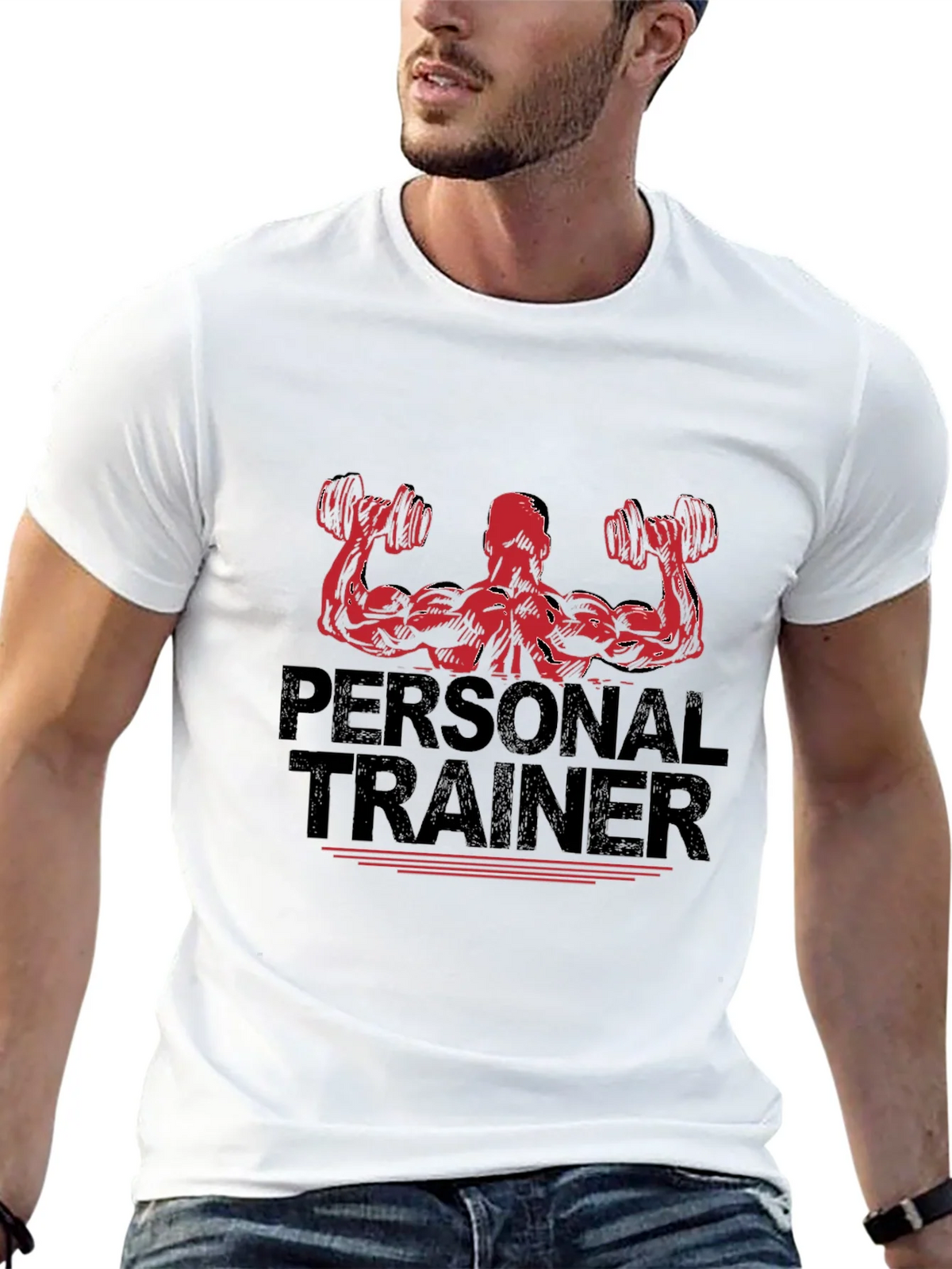 Personal Trainer Graphic Black T-Shirt product image 8