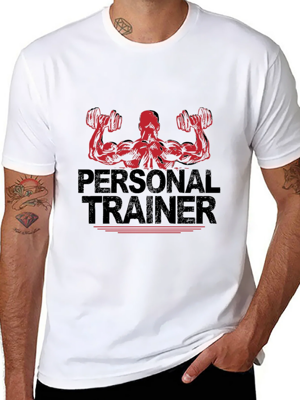 Personal Trainer Graphic Black T-Shirt product image 4