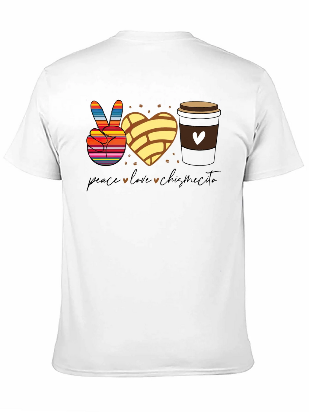 Peace Love Chismecito Shirt - Concha & Coffee product image 10