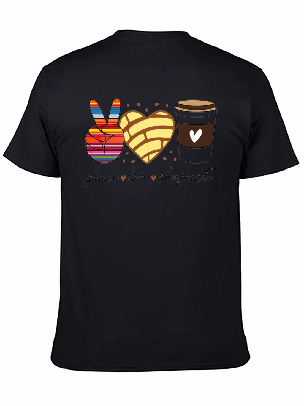 Peace Love Chismecito Shirt - Concha & Coffee product image 4