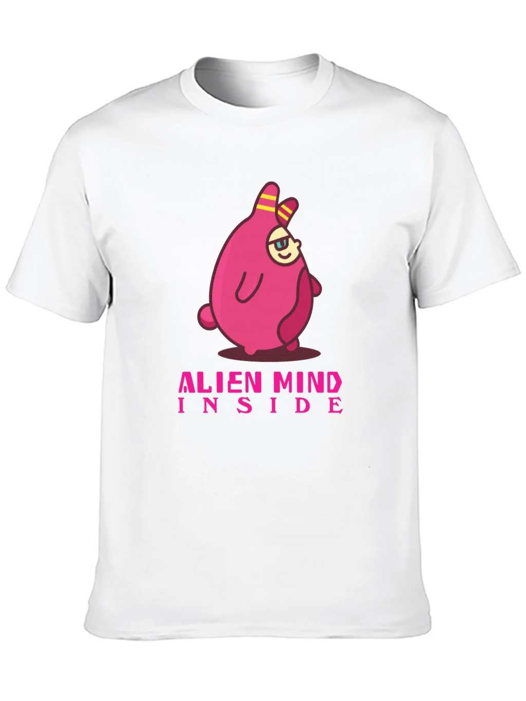 Alien Mind Inside Graphic Tee - Black Cotton Blend T-Shirt product image 3