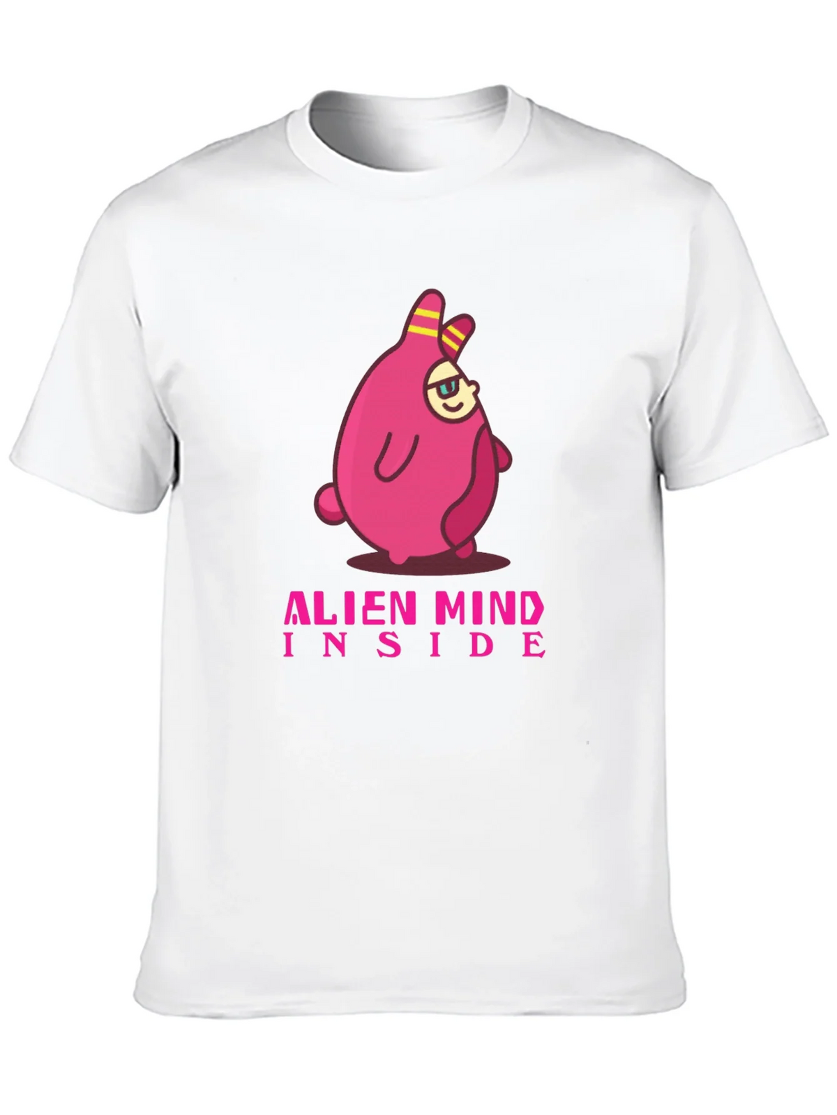 Alien Mind Inside Graphic Tee - Black Cotton Blend T-Shirt product image 3