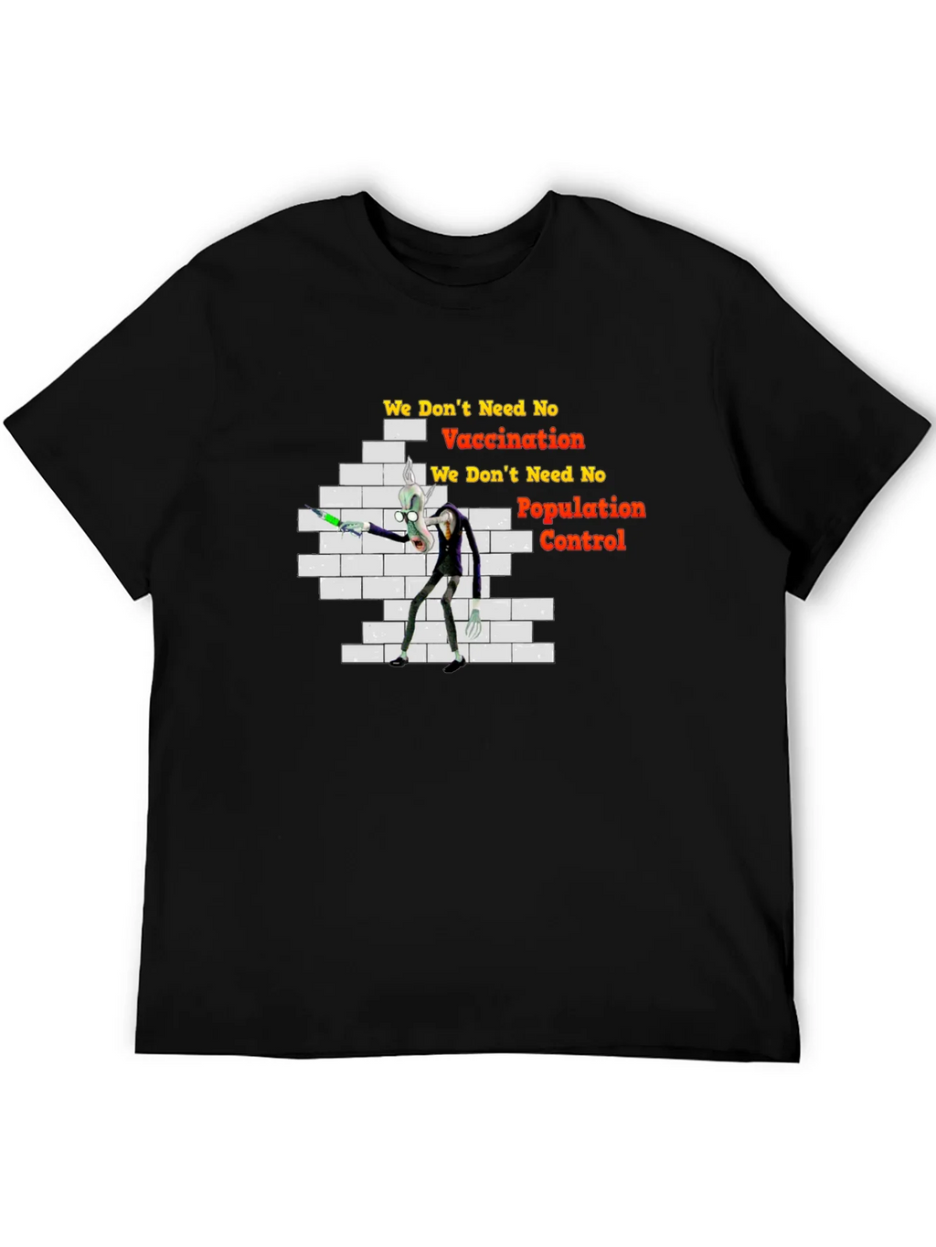 Anti-Vaccination Cartoon T-Shirt product image 5