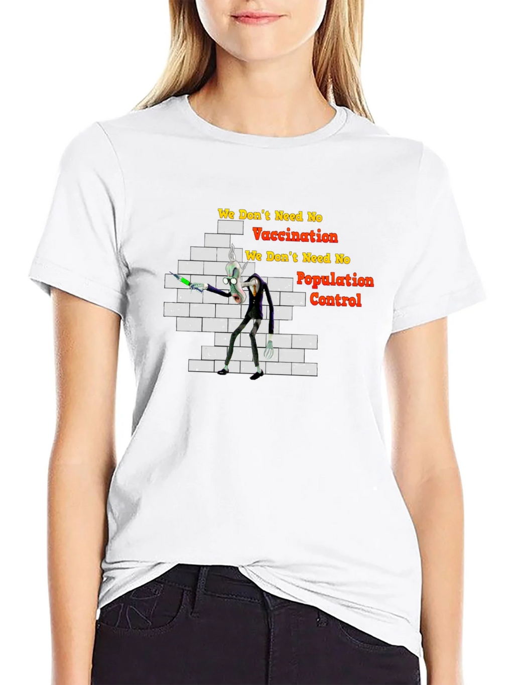 Anti-Vaccination Cartoon T-Shirt product image 8