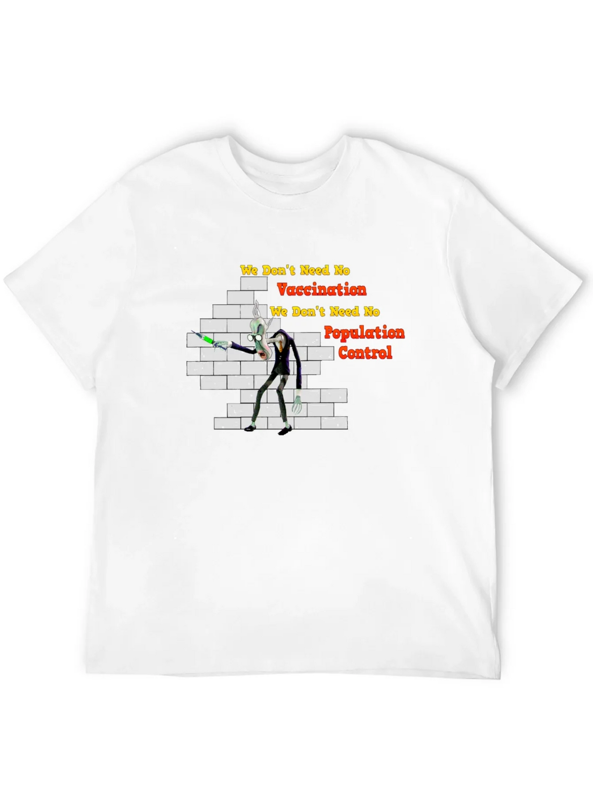 Anti-Vaccination Cartoon T-Shirt product image 11