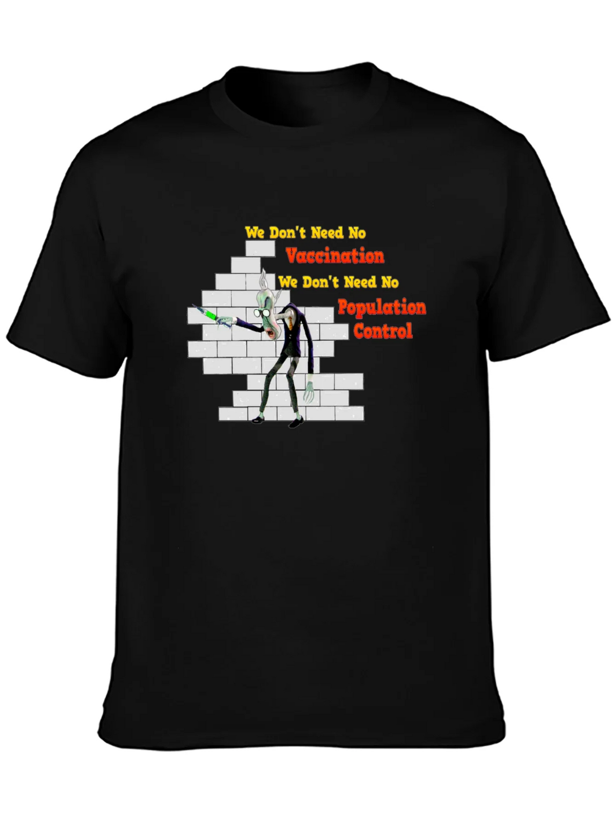 Anti-Vaccination Cartoon T-Shirt product image 3
