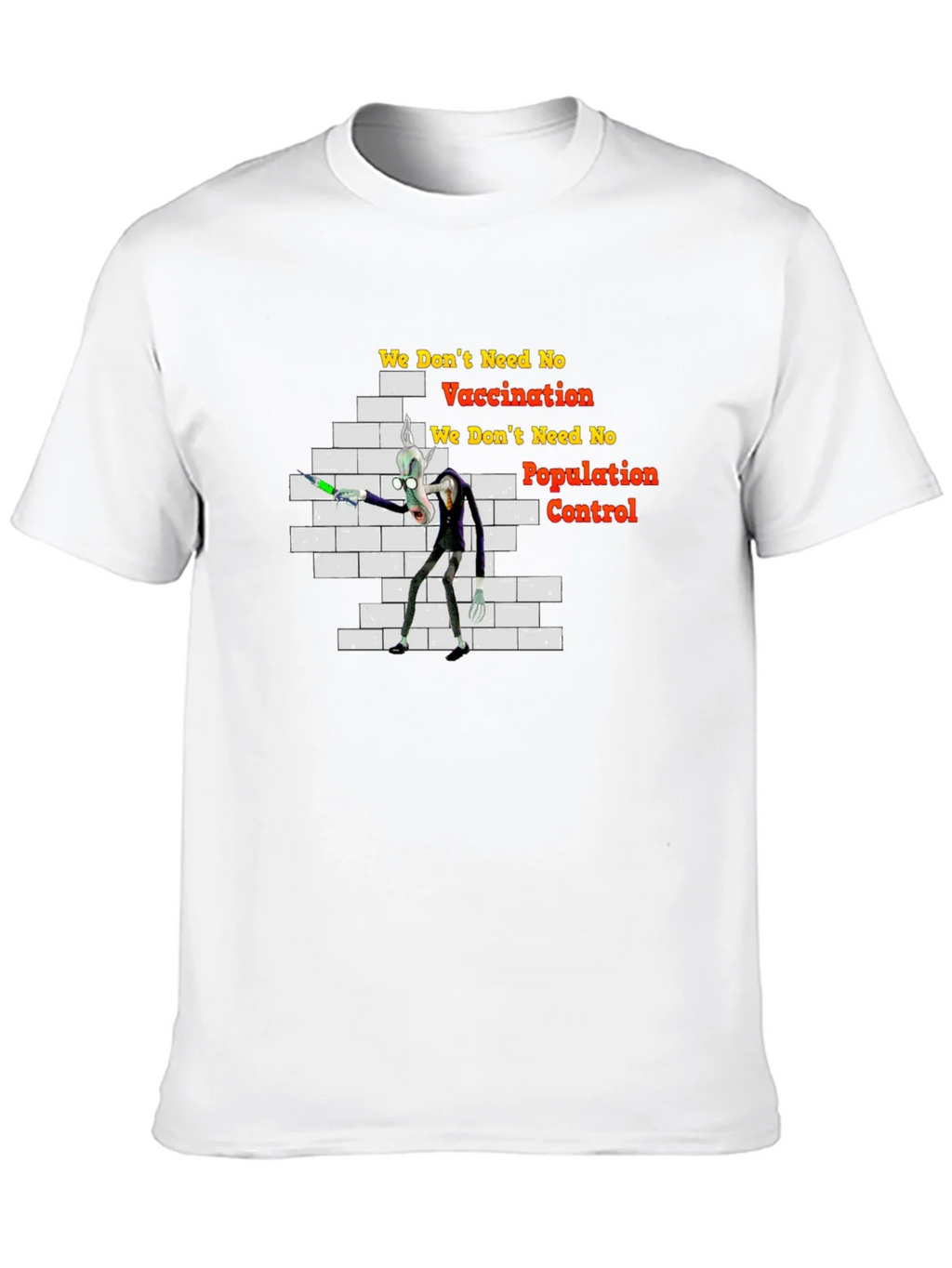 Anti-Vaccination Cartoon T-Shirt product image 9