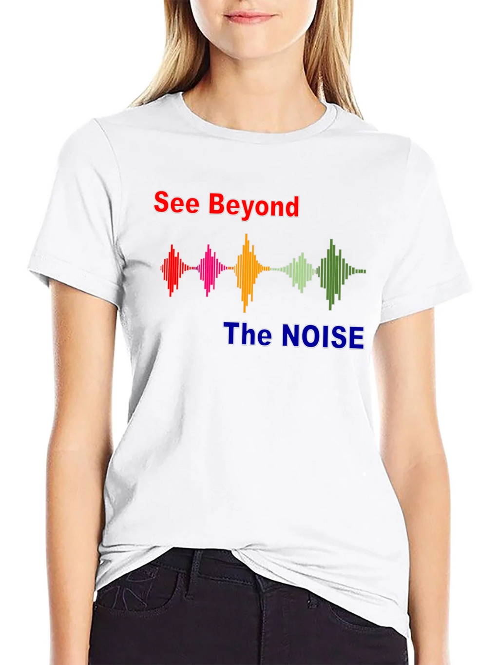 See Beyond The Noise Graphic T-Shirt product image 3