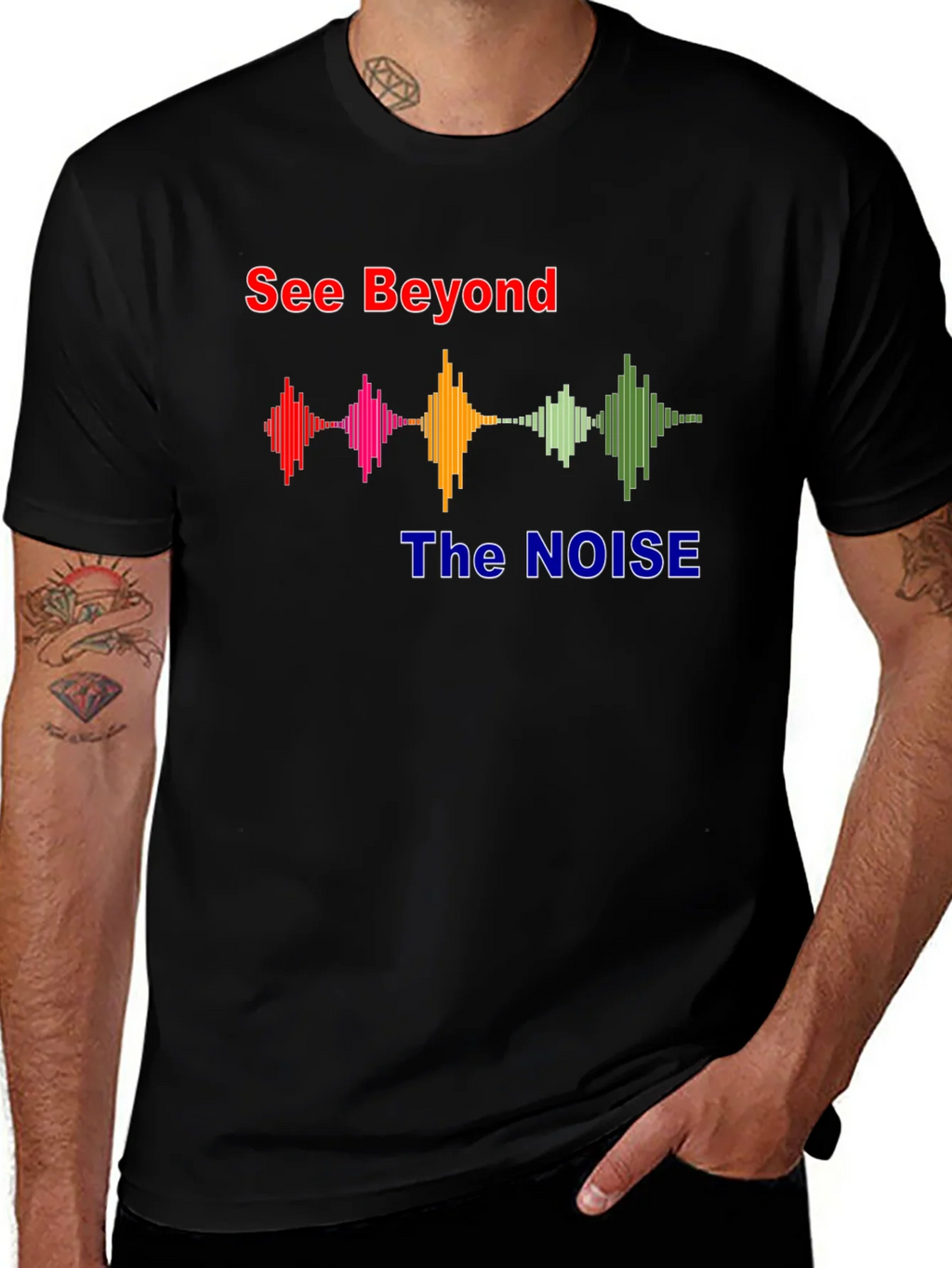 See Beyond The Noise Graphic T-Shirt product image 1