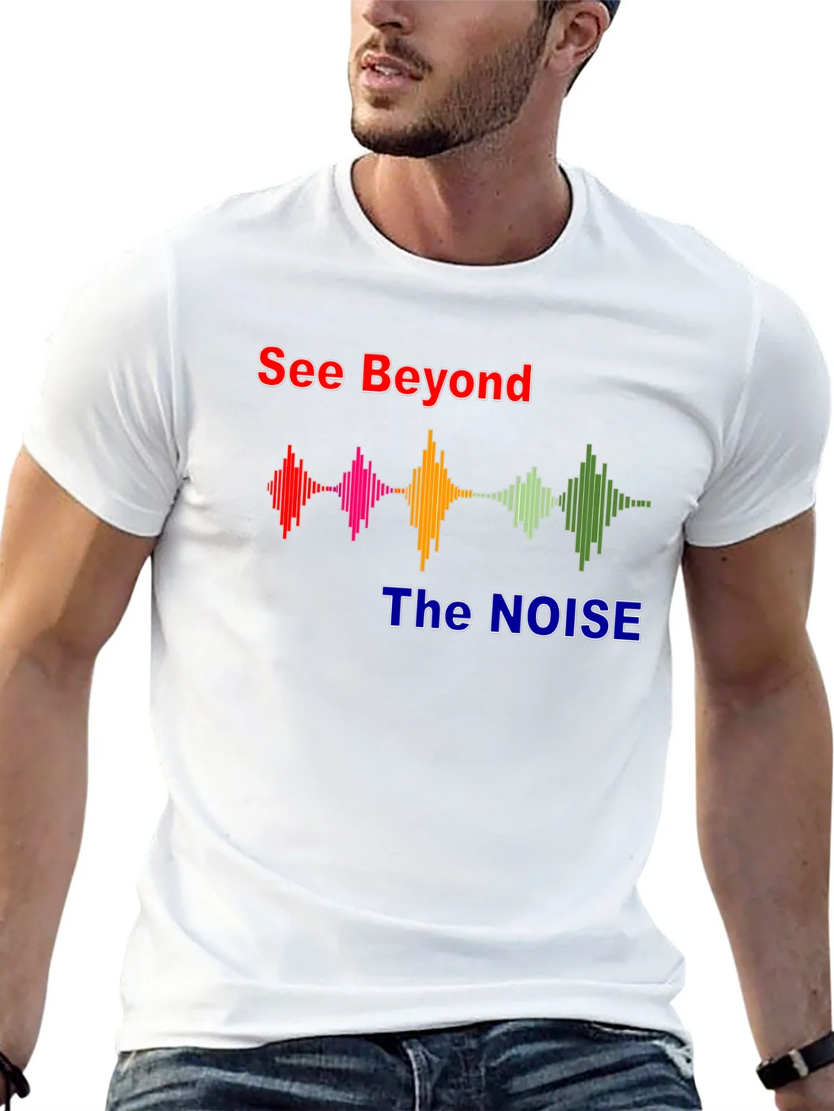 See Beyond The Noise Graphic T-Shirt product image 5