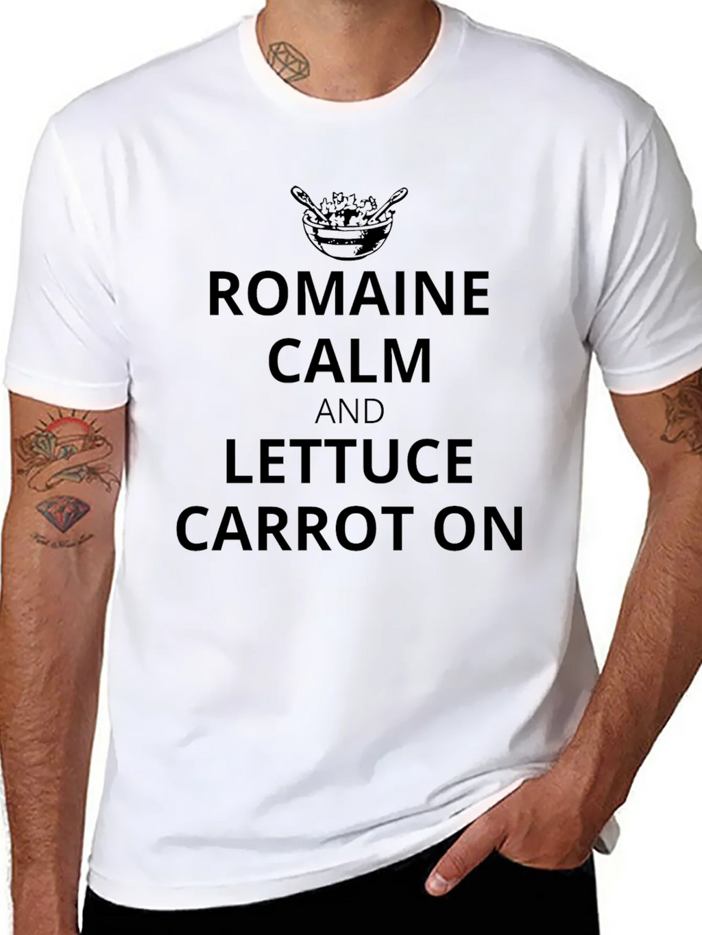 Romaine Calm T-Shirt - Funny Foodie Tee product image 5