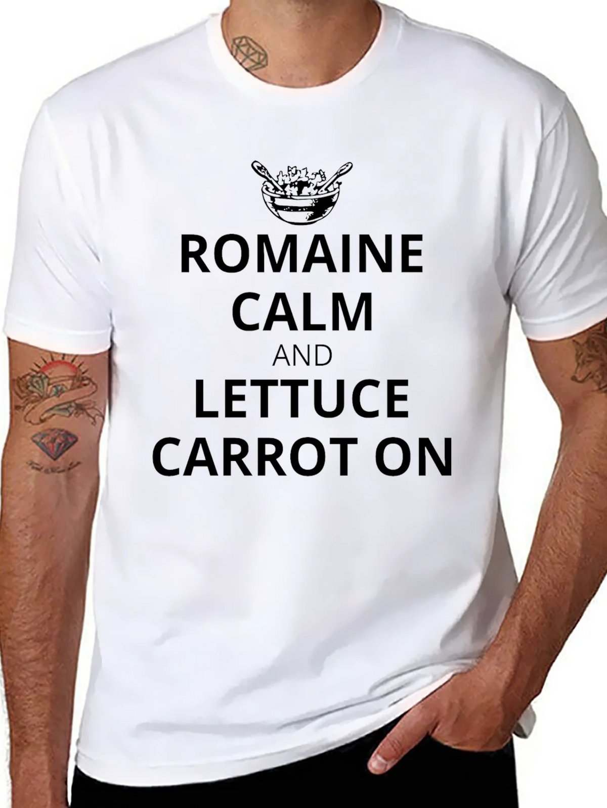 Romaine Calm T-Shirt - Funny Foodie Tee product image 5
