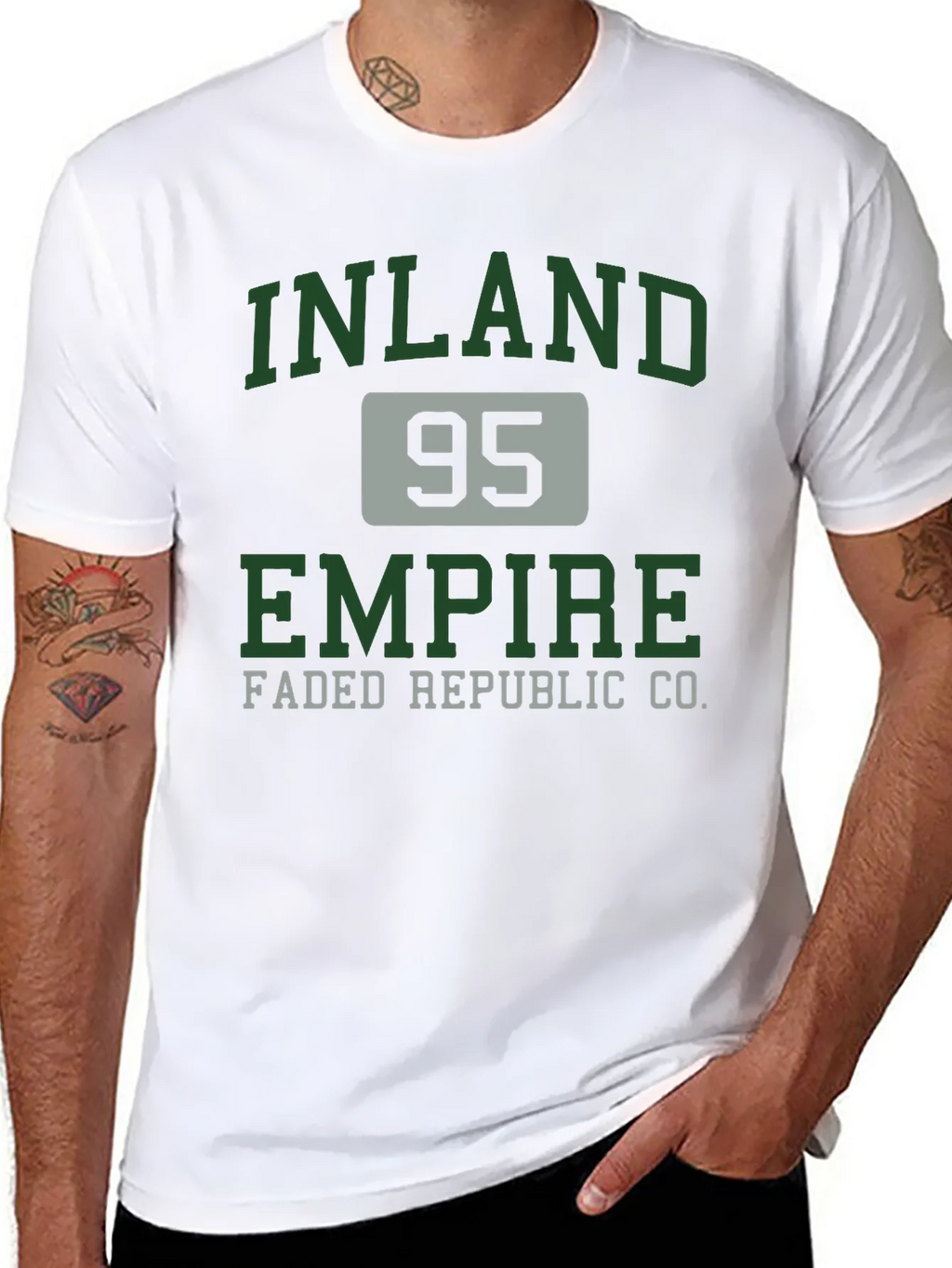 Inland Empire 95 Faded Republic Co. Black T-Shirt product image 6