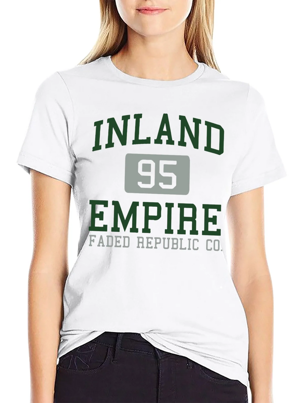 Inland Empire 95 Faded Republic Co. Black T-Shirt product image 7
