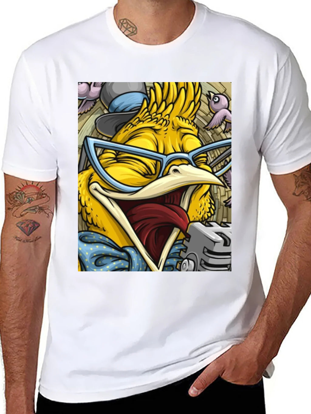 Cartoon Bird Graphic T-Shirt product image 6