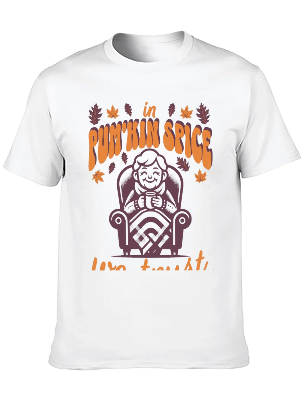Pumpkin Spice Latte T-Shirt Fall Autumn Design product image 7