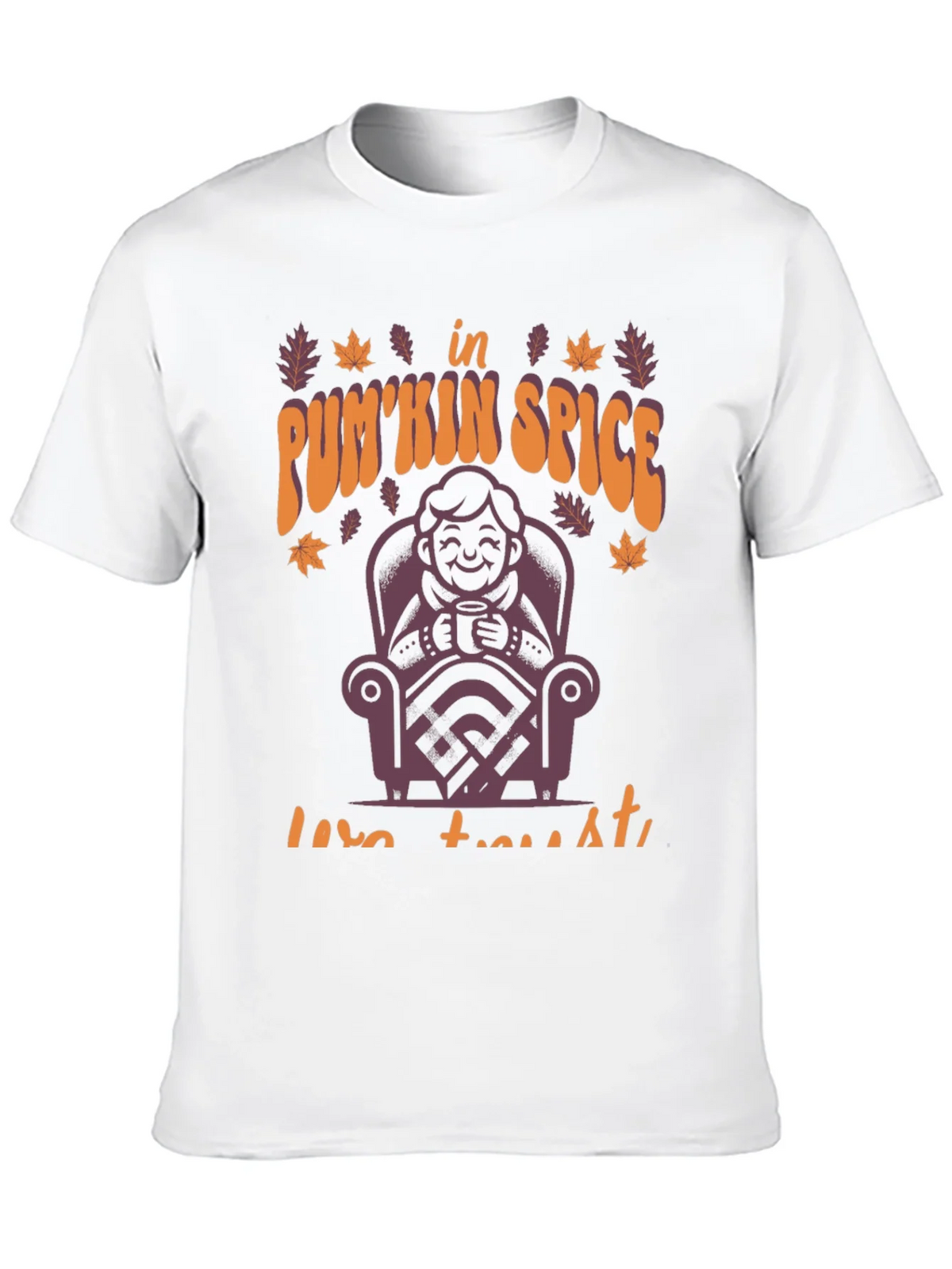 Pumpkin Spice Latte T-Shirt Fall Autumn Design product image 7