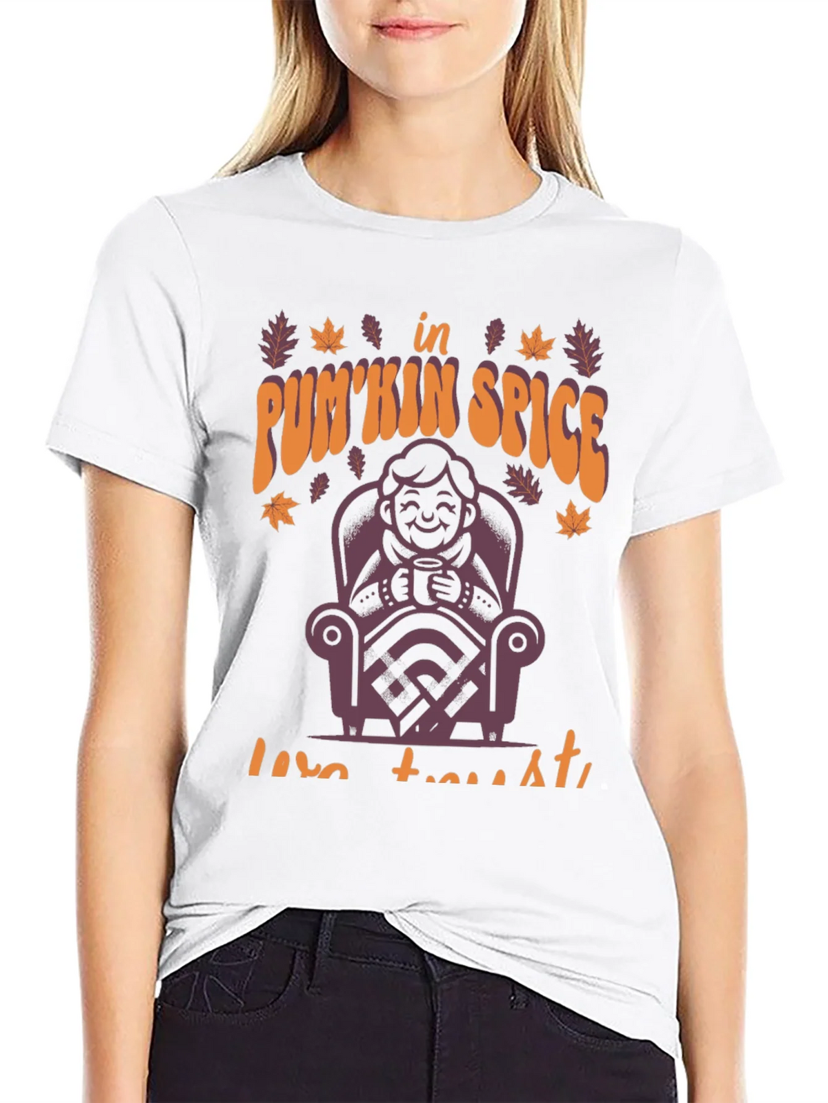 Pumpkin Spice Latte T-Shirt Fall Autumn Design product image 6