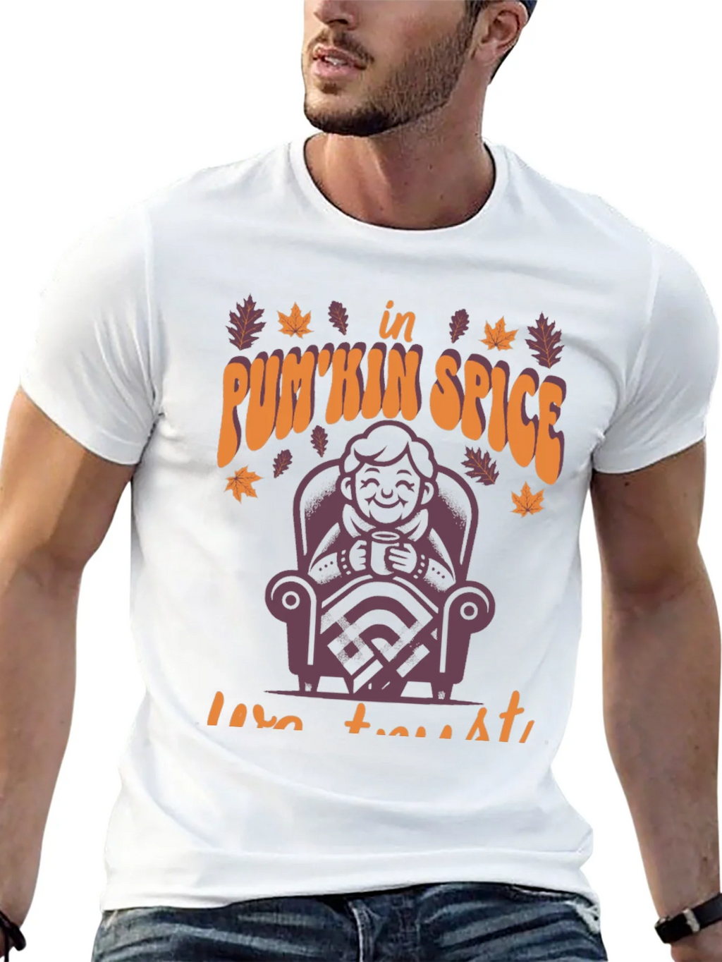 Pumpkin Spice Latte T-Shirt Fall Autumn Design product image 10