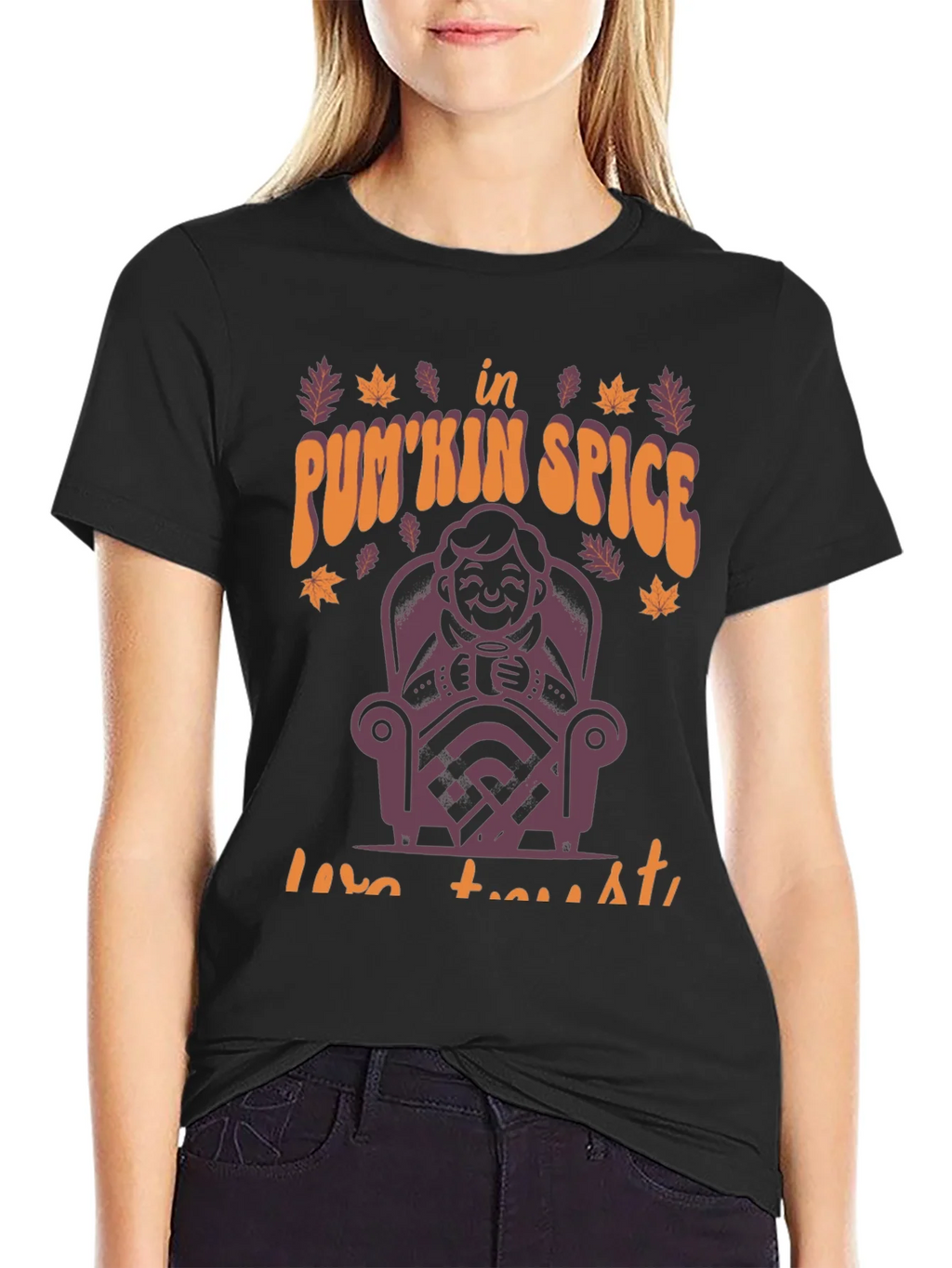 Pumpkin Spice Latte T-Shirt Fall Autumn Design product image 1