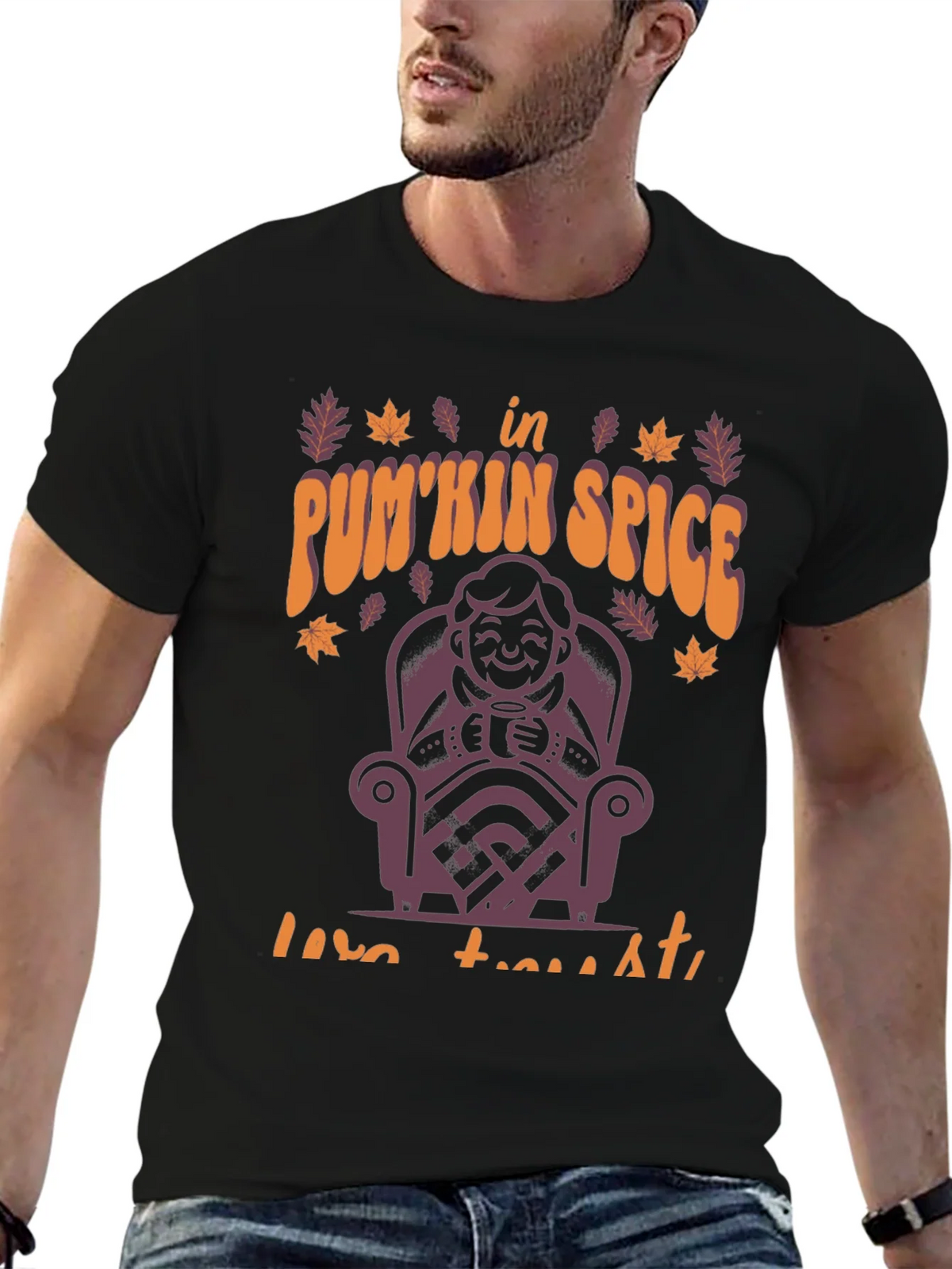 Pumpkin Spice Latte T-Shirt Fall Autumn Design product image 5